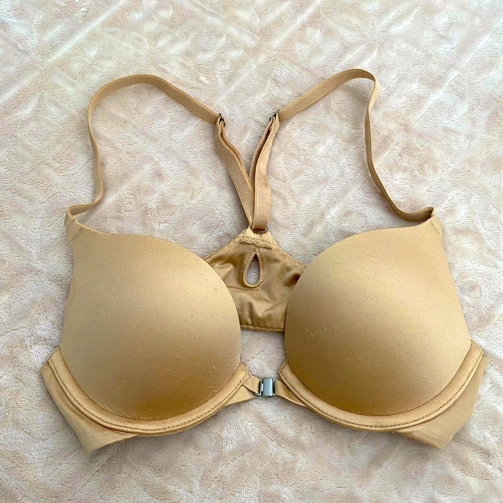 American Eagle, Aerie Nude Racerback Push Up Bra - 32A